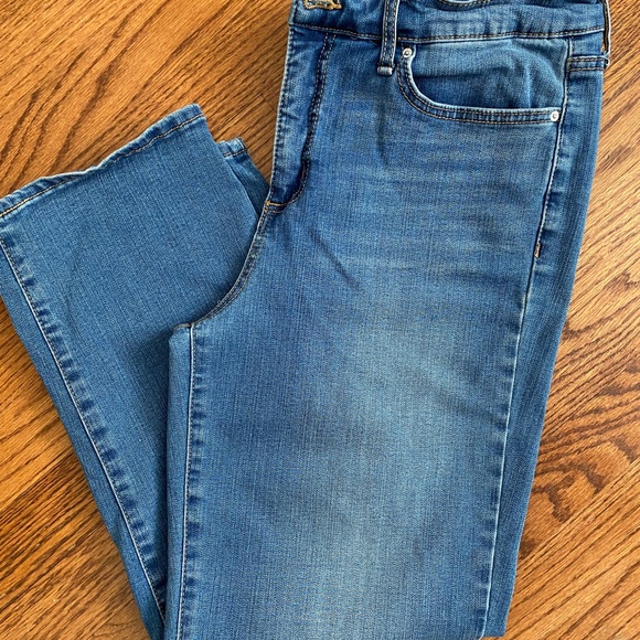 FRAYED high rise straight jeans - Picture 3 of 5